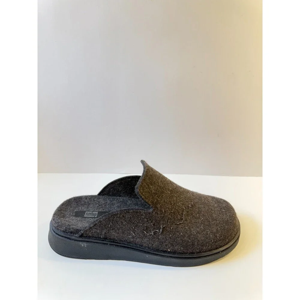Fit Flop Mens Slip On Dark Grey US 8.5